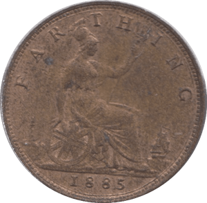 1886 FARTHING ( AUNC ) - Farthing - Cambridgeshire Coins