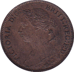 1886 FARTHING ( AUNC ) - Farthing - Cambridgeshire Coins