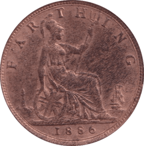 1886 FARTHING ( BU ) - Farthing - Cambridgeshire Coins
