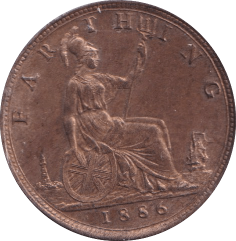 1886 FARTHING ( BU ) - Farthing - Cambridgeshire Coins