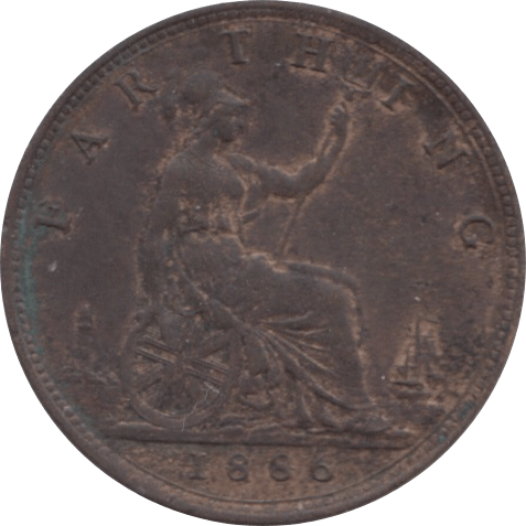1886 FARTHING ( EF ) 1 - Farthing - Cambridgeshire Coins
