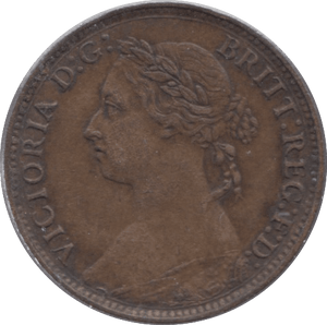1886 FARTHING ( EF ) - Farthing - Cambridgeshire Coins