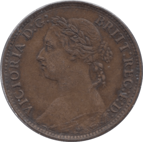 1886 FARTHING ( EF ) - Farthing - Cambridgeshire Coins