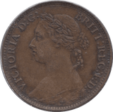 1886 FARTHING ( EF ) - Farthing - Cambridgeshire Coins