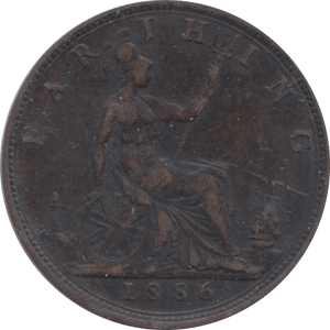 1886 FARTHING ( FAIR ) - Farthing - Cambridgeshire Coins