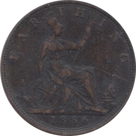 1886 FARTHING ( FAIR ) - Farthing - Cambridgeshire Coins
