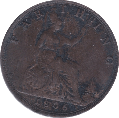 1886 FARTHING ( GF ) - Farthing - Cambridgeshire Coins