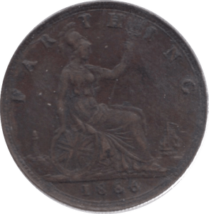 1886 FARTHING ( GVF ) 18 - Farthing - Cambridgeshire Coins