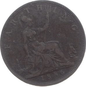 1886 FARTHING ( GVF ) 23 - Farthing - Cambridgeshire Coins