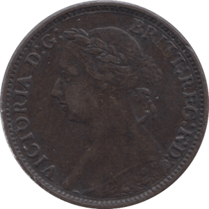 1886 FARTHING ( GVF ) - Farthing - Cambridgeshire Coins