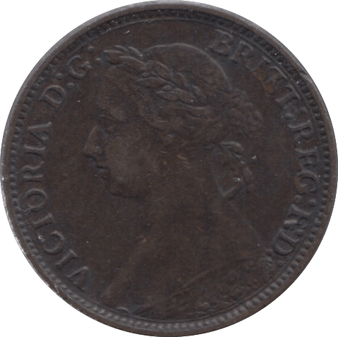 1886 FARTHING ( GVF ) - Farthing - Cambridgeshire Coins
