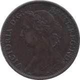 1886 FARTHING ( GVF ) - Farthing - Cambridgeshire Coins