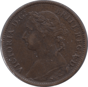 1886 FARTHING ( GVF ) - Farthing - Cambridgeshire Coins