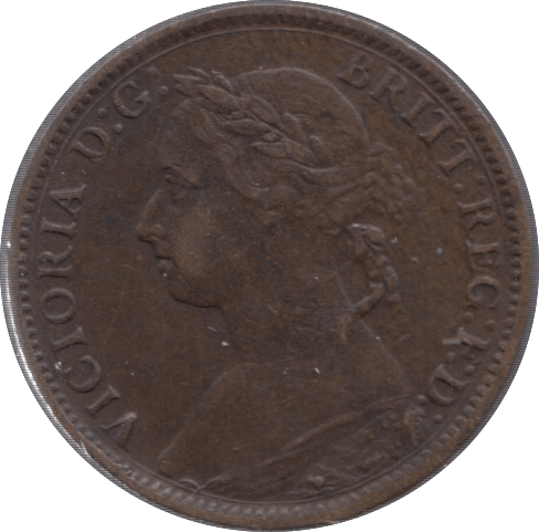 1886 FARTHING ( GVF ) - Farthing - Cambridgeshire Coins