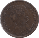 1886 FARTHING ( GVF ) - Farthing - Cambridgeshire Coins