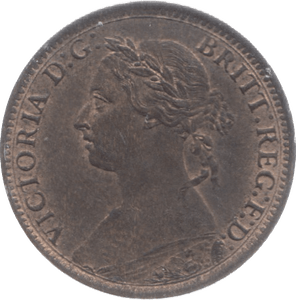 1886 FARTHING ( UNC ) 19 - Farthing - Cambridgeshire Coins