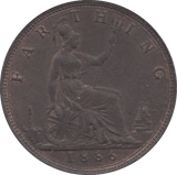 1886 FARTHING ( UNC ) 4 - Farthing - Cambridgeshire Coins