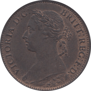 1886 FARTHING ( UNC ) 4 - Farthing - Cambridgeshire Coins