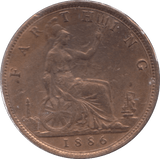 1886 FARTHING ( VF ) - Farthing - Cambridgeshire Coins