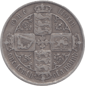 1886 FLORIN ( VF ) - Florin - Cambridgeshire Coins