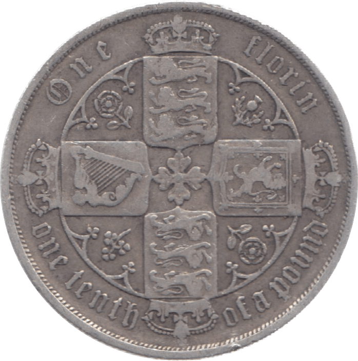 1886 FLORIN ( VF ) - Florin - Cambridgeshire Coins