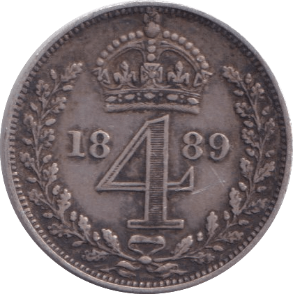 1886 FOURPENCE ( VF ) - Fourpence - Cambridgeshire Coins