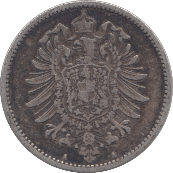 1886 GERMANY ONE MARK - SILVER WORLD COINS - Cambridgeshire Coins