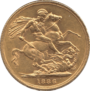 1886 GOLD SOVEREIGN ( EF ) SYDNEY MINT - Sovereign - Cambridgeshire Coins