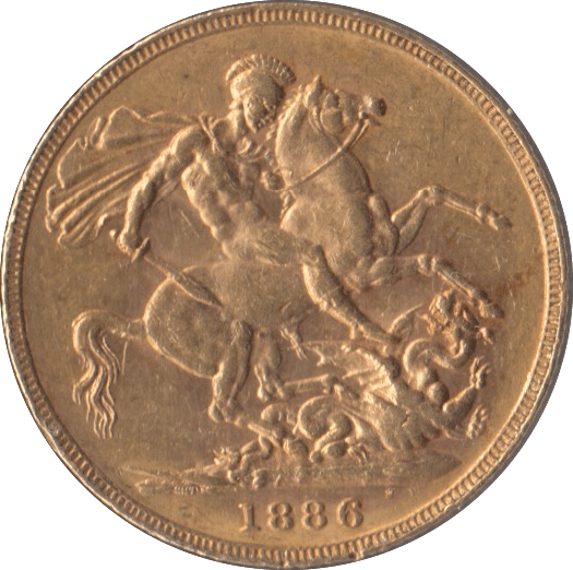 1886 GOLD SOVEREIGN ( GVF ) MELBOURNE MINT - Sovereign - Cambridgeshire Coins