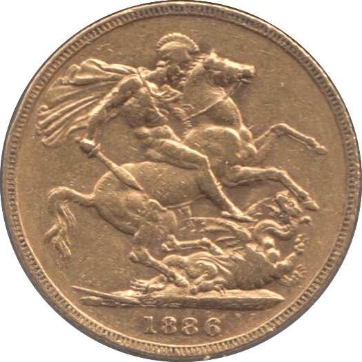 1886 GOLD SOVEREIGN MELBOURNE ( VF ) - Sovereign - Cambridgeshire Coins
