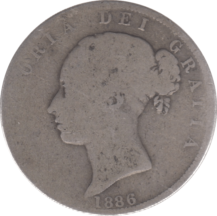1886 HALFCROWN ( FAIR ) 10 - Halfcrown - Cambridgeshire Coins