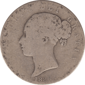 1886 HALFCROWN ( NF ) 4 - HALFCROWN - Cambridgeshire Coins