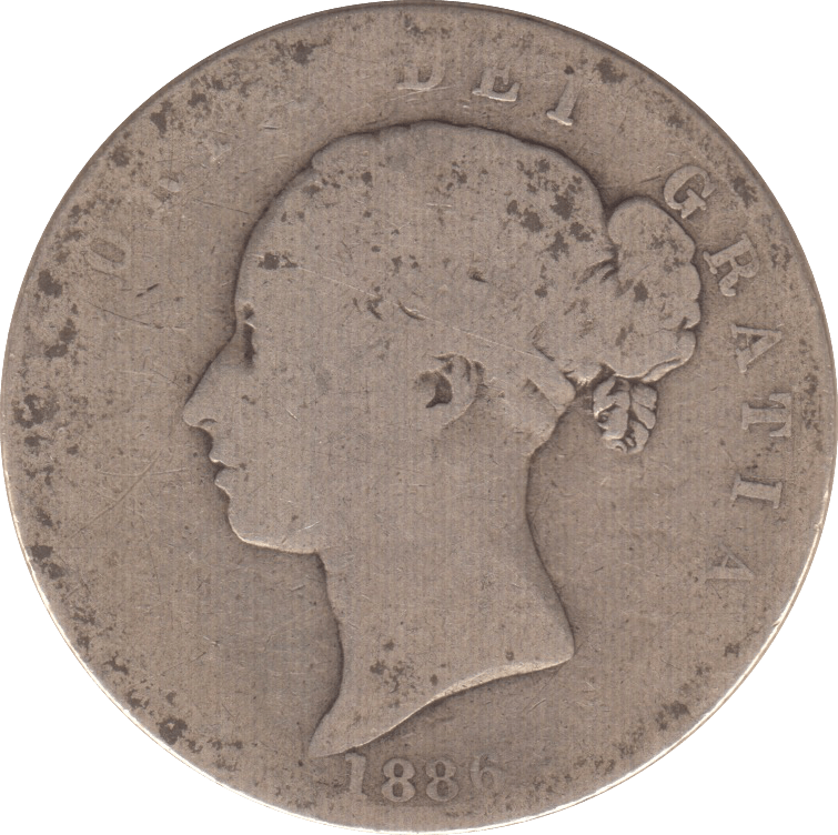 1886 HALFCROWN ( NF ) 4 - HALFCROWN - Cambridgeshire Coins