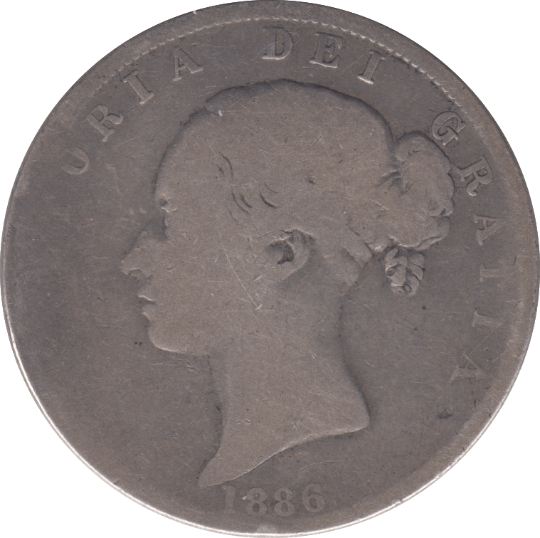 1886 HALFCROWN ( NF ) - HALFCROWN - Cambridgeshire Coins