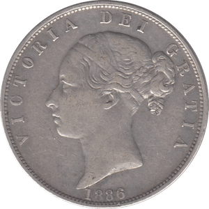 1886 HALFCROWN ( VF ) - HALFCROWN - Cambridgeshire Coins