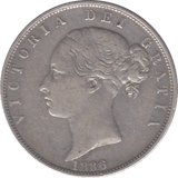 1886 HALFCROWN ( VF ) - HALFCROWN - Cambridgeshire Coins