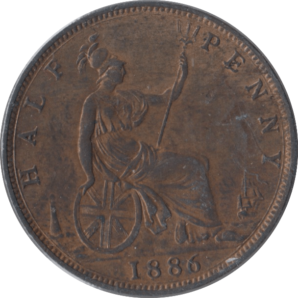 1886 HALFPENNY ( BU ) - Halfpenny - Cambridgeshire Coins