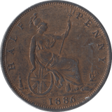 1886 HALFPENNY ( BU ) - Halfpenny - Cambridgeshire Coins