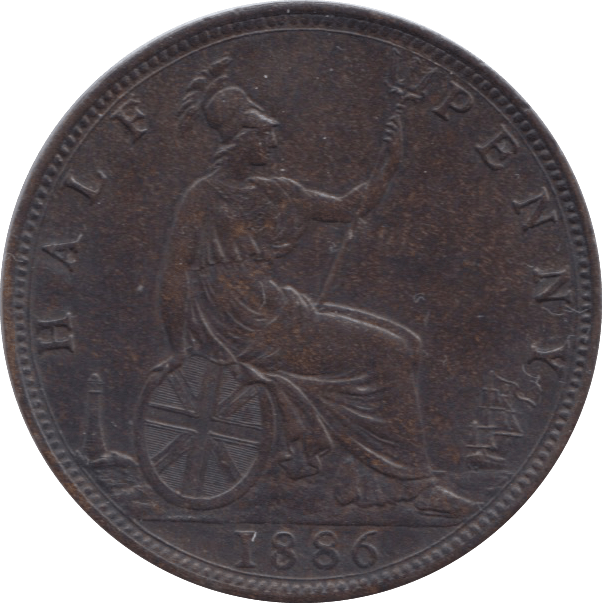 1886 HALFPENNY ( EF ) 9 - Halfpenny - Cambridgeshire Coins