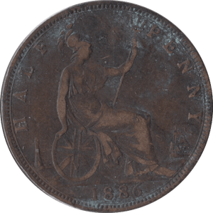1886 HALFPENNY ( FINE ) - Halfpenny - Cambridgeshire Coins