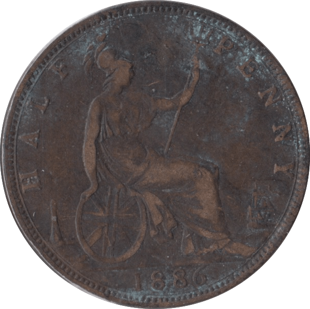 1886 HALFPENNY ( FINE ) - Halfpenny - Cambridgeshire Coins