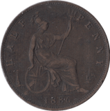1886 HALFPENNY ( GF ) - Halfpenny - Cambridgeshire Coins