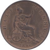 1886 HALFPENNY ( UNC ) - Halfpenny - Cambridgeshire Coins