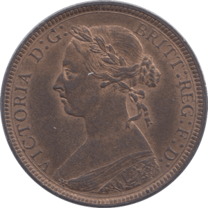 1886 HALFPENNY ( UNC ) - Halfpenny - Cambridgeshire Coins