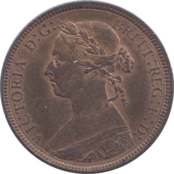 1886 HALFPENNY ( UNC ) - Halfpenny - Cambridgeshire Coins