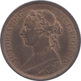 1886 HALFPENNY ( UNC ) - Halfpenny - Cambridgeshire Coins