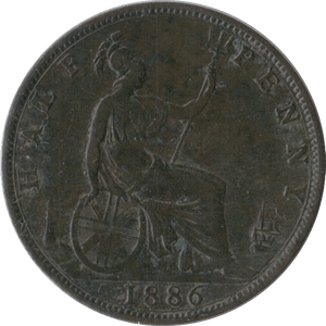 1886 HALFPENNY ( VF ) - Halfpenny - Cambridgeshire Coins