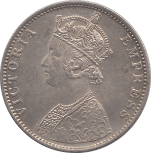 1886 INDIA SILVER ONE RUPEE - WORLD SILVER COINS - Cambridgeshire Coins