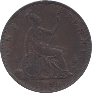 1886 PENNY ( EF ) 7 - Penny - Cambridgeshire Coins