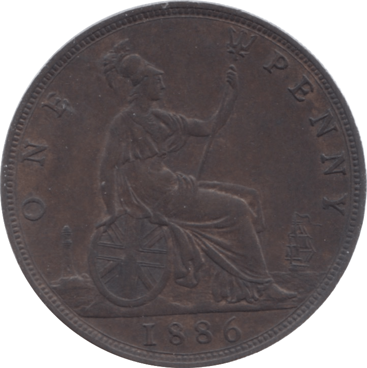 1886 PENNY ( EF ) 7 - Penny - Cambridgeshire Coins
